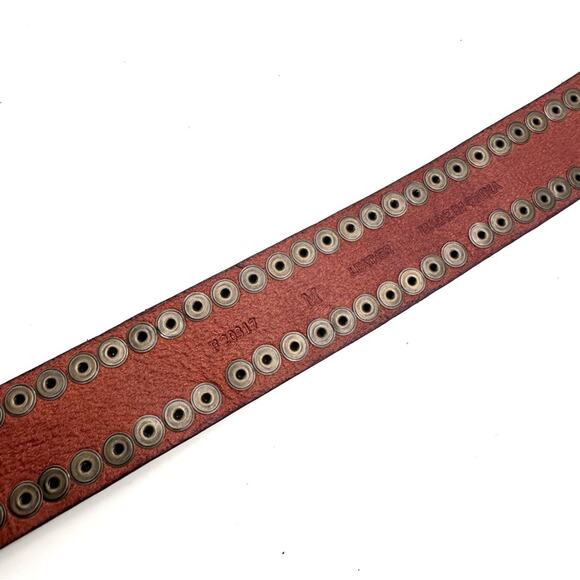 BOHO women\'s asymmetrical studded leather belt - SIZE M - MEDIUM